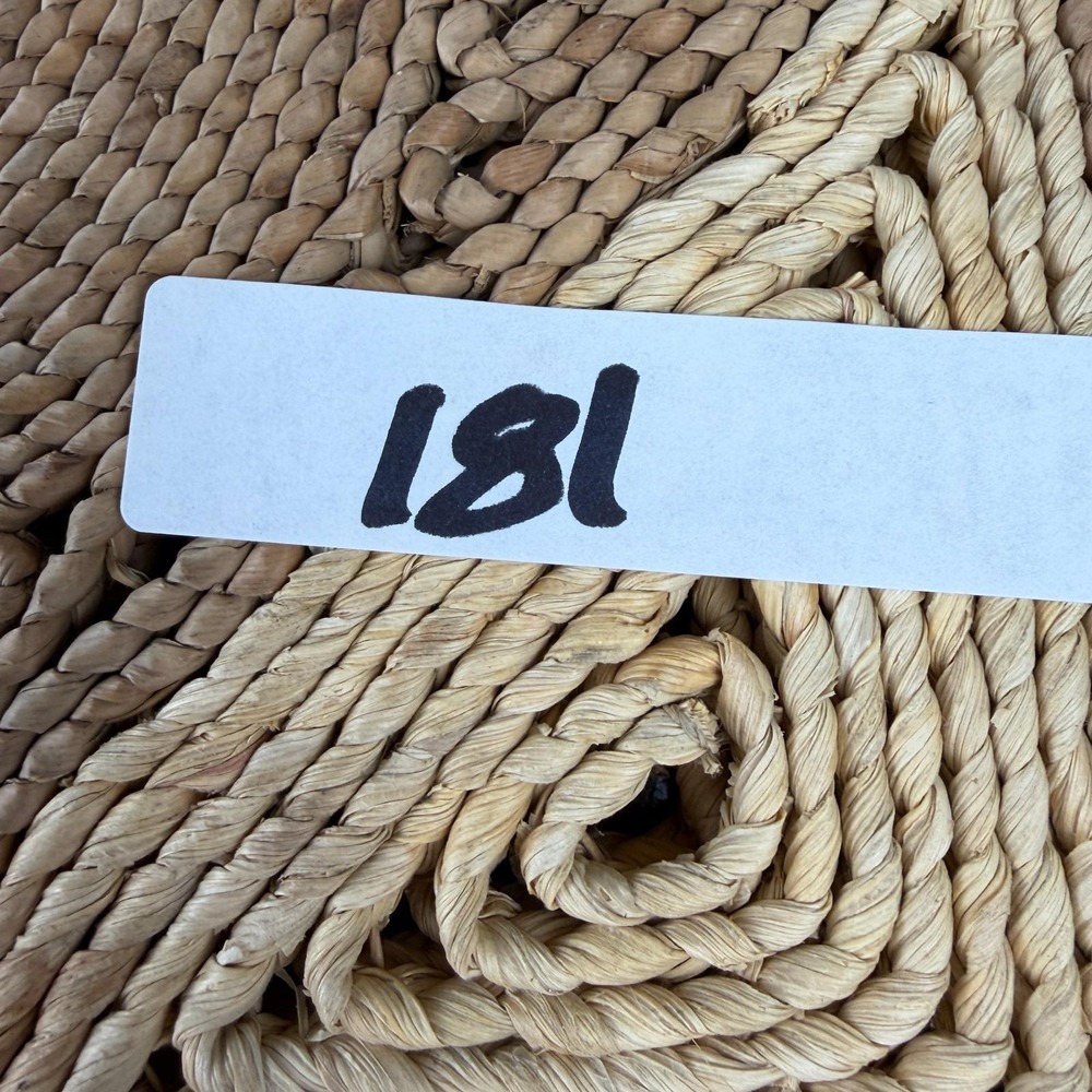 Vintage 2 Seagrass 12" Square Woven Basket Wall Hanging Decor Plates Boho trivet - Picture 7 of 10